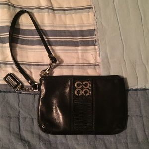 Black Coach Wristlet